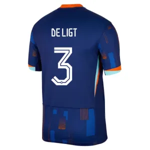 Hollanti Matthijs de Ligt 3 Vieraspaita Euro 2024