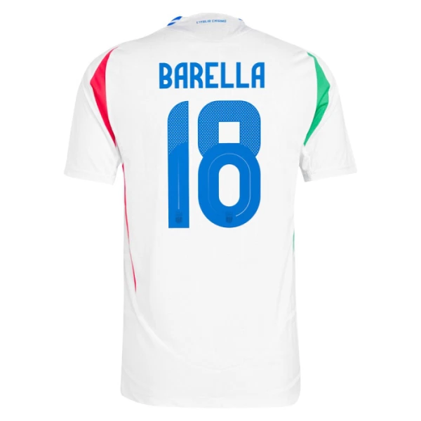 Italia Nicolò Barella 18 Vieraspaita Euro 2024