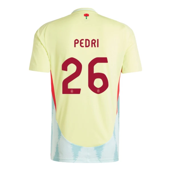 Espanja Pedri 26 Vieraspaita Euro 2024