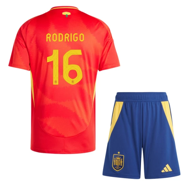 Espanja Rodrigo 16 Kotipaita Lasten Euro 2024 (+ Shortsit)