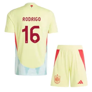 Espanja Rodrigo 16 Vieraspaita Lasten Euro 2024 (+ Shortsit)