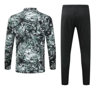 Manchester United Harjoittelupusero puvut Lasten Puolivetri 2024/25 Vihreä