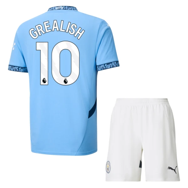 Manchester City Jack Grealish 10 Kotipaita Lasten 2024/25 (+ Shortsit)