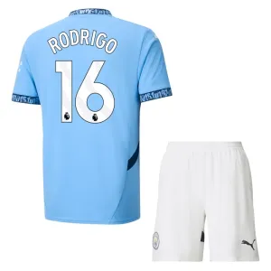 Manchester City Rodrigo 16 Kotipaita Lasten 2024/25 (+ Shortsit)