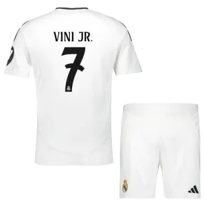 Real Madrid Vinicius Junior 7 Kotipaita Lasten 2024/25 (+ Shortsit)
