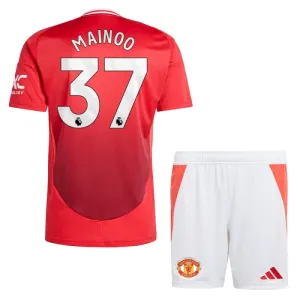Manchester United Kobbie Mainoo 37 Kotipaita Lasten 2024/25 (+ Shortsit)