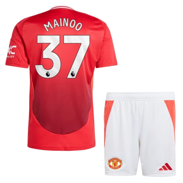 Manchester United Kobbie Mainoo 37 Kotipaita Lasten 2024/25 (+ Shortsit)