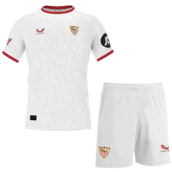 Sevilla FC Kotipaita Lasten 2024/25 (+ Shortsit)