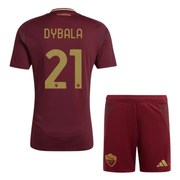 AS Roma Paulo Dybala 21 Kotipaita Lasten 2024/25 (+ Shortsit)