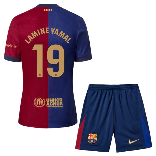 FC Barcelona Lamine Yamal 19 Kotipaita Lasten 2024/25 (+ Shortsit)