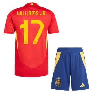 Espanja Williams JR 17 Kotipaita Lasten Euro 2024 (+ Shortsit)