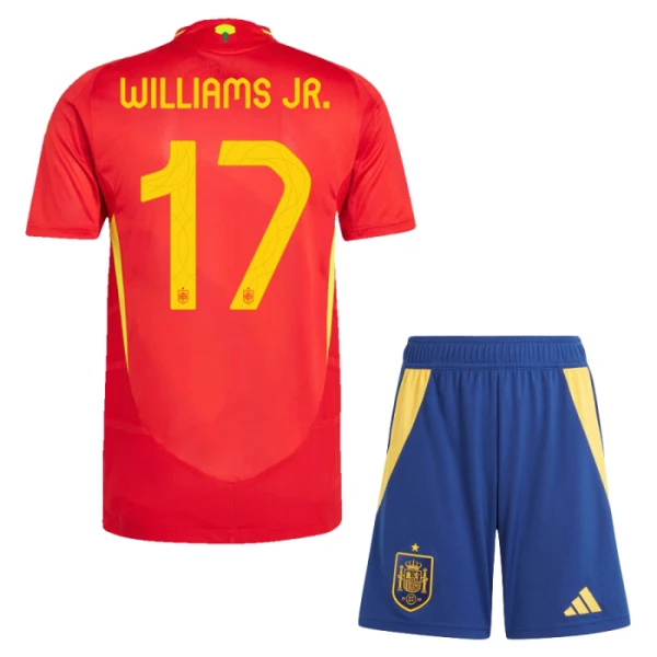 Espanja Williams JR 17 Kotipaita Lasten Euro 2024 (+ Shortsit)