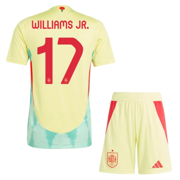 Espanja Williams JR 17 Vieraspaita Lasten Euro 2024 (+ Shortsit) Espanja Williams JR 17 Vieraspaita Lasten Euro 2024 (+ Shortsit)