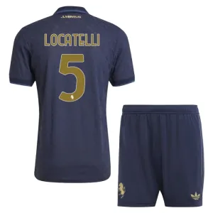 Juventus Locatelli 5 3. Paita Lasten 2024/25 (+ Shortsit)