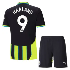 Manchester City Erling Haaland 9 Vieraspaita Lasten 2024/25 (+ Shortsit)