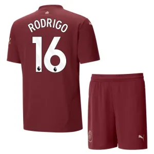 Manchester City Rodrigo 16 3. Paita Lasten 2024/25 (+ Shortsit)