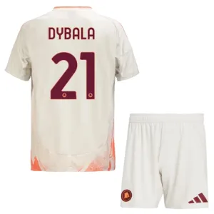 AS Roma Paulo Dybala 21 Vieraspaita Lasten 2024/25 (+ Shortsit)