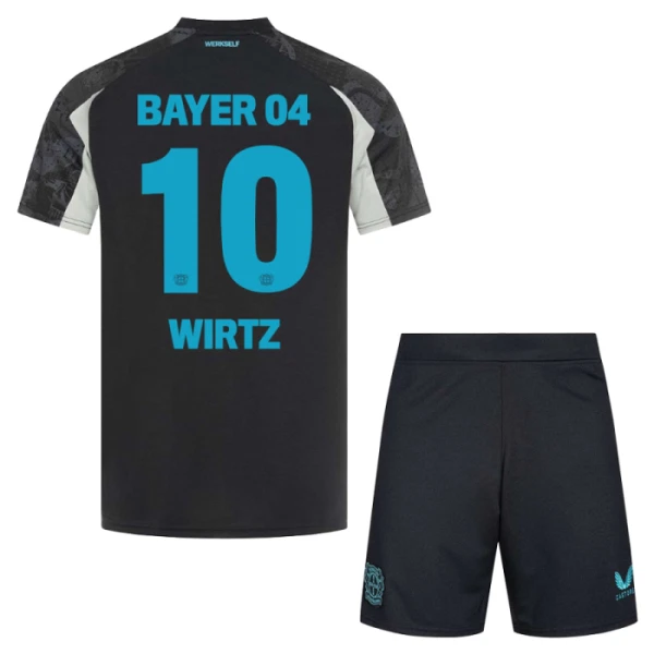 Bayer 04 Leverkusen Florian Wirtz 10 3. Paita Lasten 2024/25 (+ Shortsit)