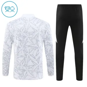 Real Madrid Harjoittelupusero puvut Lasten Puolivetri 2024/25 Valkoinen