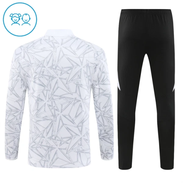 Real Madrid Harjoittelupusero puvut Lasten Puolivetri 2024/25 Valkoinen