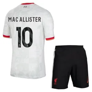 Liverpool Alexis Mac Allister 10 3. Paita Lasten 2024/25 (+ Shortsit)