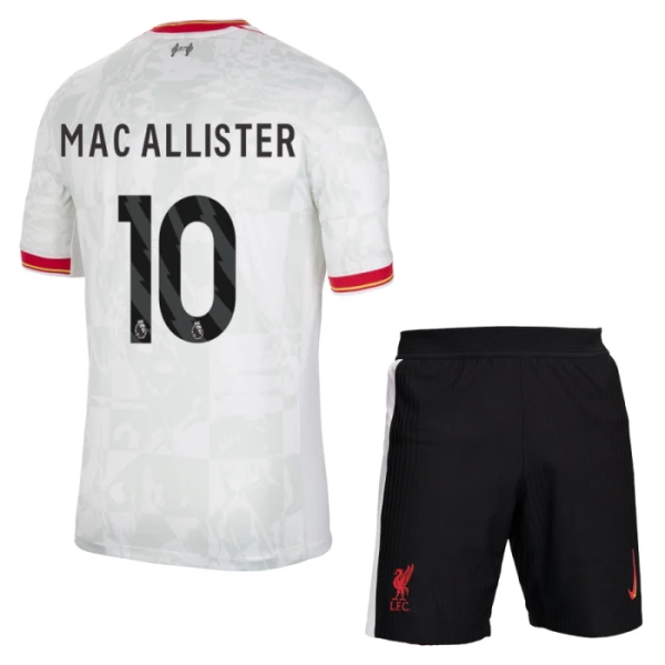 Liverpool Alexis Mac Allister 10 3. Paita Lasten 2024/25 (+ Shortsit)