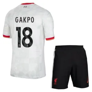 Liverpool Cody Gakpo 18 3. Paita Lasten 2024/25 (+ Shortsit)