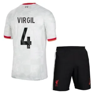 Liverpool Virgil van Dijk 4 3. Paita Lasten 2024/25 (+ Shortsit)