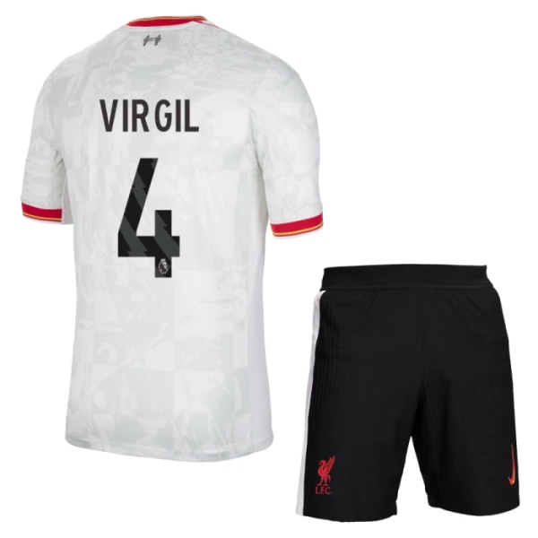 Liverpool Virgil van Dijk 4 3. Paita Lasten 2024/25 (+ Shortsit)