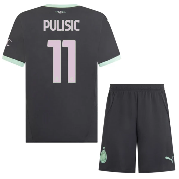 AC Milan Christian Pulisic 11 3. Paita Lasten 2024/25 (+ Shortsit)