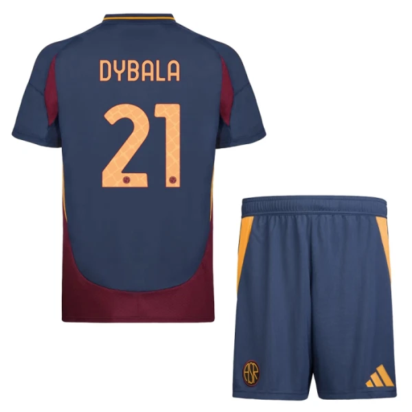 AS Roma Paulo Dybala 21 3. Paita Lasten 2024/25 (+ Shortsit)