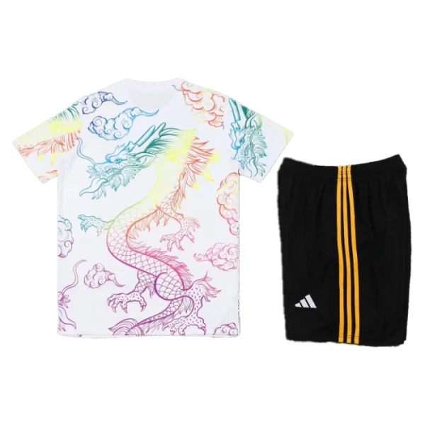 Real Madrid Paita Lasten 2024/25 Dragon Valkoinen (+ Shortsit)