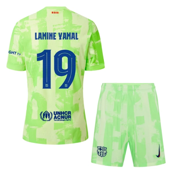 FC Barcelona Lamine Yamal 19 3. Paita Lasten 2024/25 (+ Shortsit)