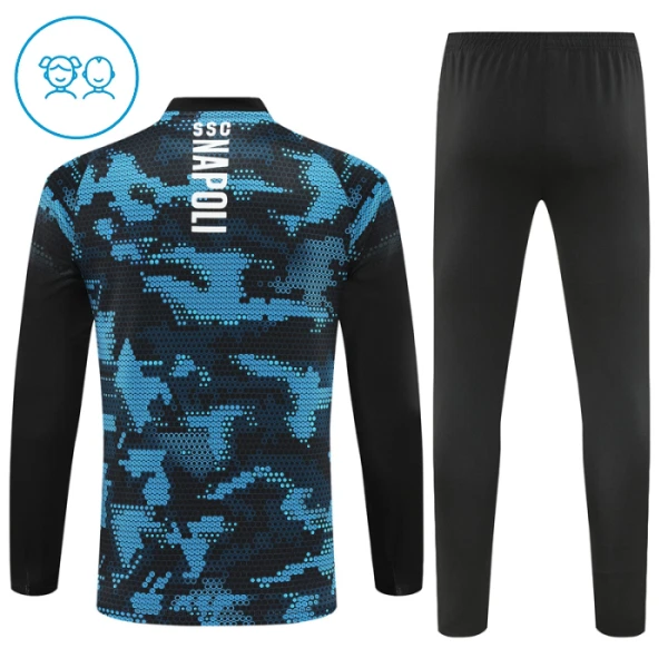 Napoli Harjoittelupusero puvut Lasten Puolivetri 2024/25 Laivasto