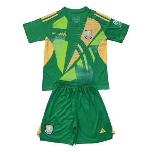 Aston Villa Maalivahdin Paita Lasten 2024/25 Vihreä (+ Shortsit)