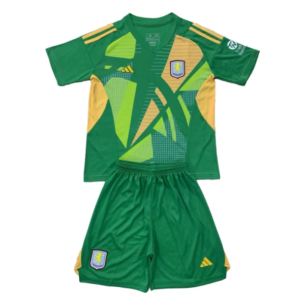 Aston Villa Maalivahdin Paita Lasten 2024/25 Vihreä (+ Shortsit)