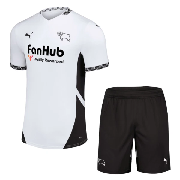 Derby County Kotipaita Lasten 2024/25 (+ Shortsit)