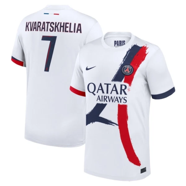 Paris Saint-Germain Khvicha Kvaratskhelia 7 Vieraspaita 2024/25