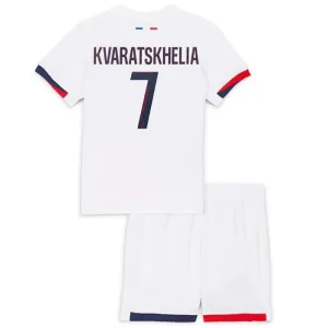 Paris Saint-Germain Khvicha Kvaratskhelia 7 Vieraspaita Lasten 2024/25 (+ Shortsit)