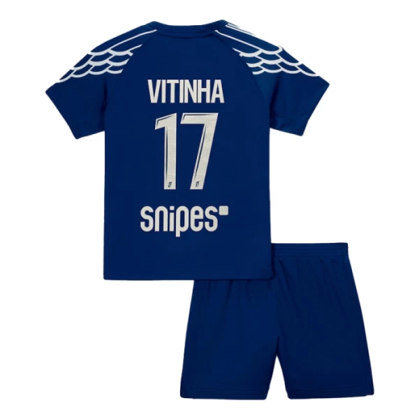 Paris Saint-Germain Vitinha 17 4. Paita Lasten 2024/25 (+ Shortsit)