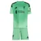 Liverpool Maalivahdin Paita Lasten 2025/26 Vihreä (+ Shortsit)