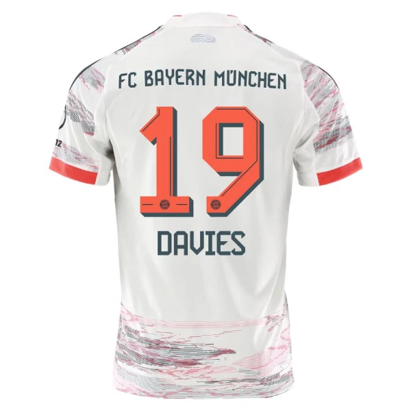 FC Bayern München Alphonso Davies 19 Vieraspaita Lasten 2025/26 (+ Shortsit)