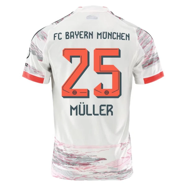 FC Bayern München Thomas Müller 25 Vieraspaita Lasten 2025/26 (+ Shortsit)