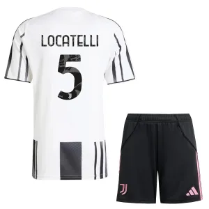 Juventus Locatelli 5 Kotipaita Lasten 2025/26 (+ Shortsit)