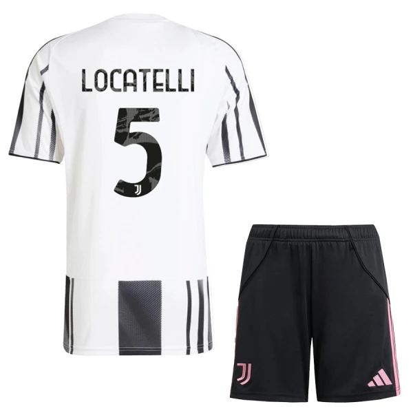 Juventus Locatelli 5 Kotipaita Lasten 2025/26 (+ Shortsit)