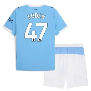 Manchester City Phil Foden 47 Kotipaita Lasten 2025/26 (+ Shortsit)