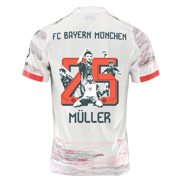 FC Bayern München Thomas Müller 25 Vieraspaita Lasten 2025/26 (+ Shortsit) Erikoispainos