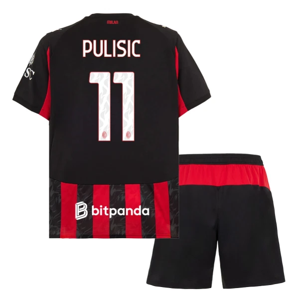 AC Milan Christian Pulisic 11 Kotipaita Lasten 2025/26 (+ Shortsit)