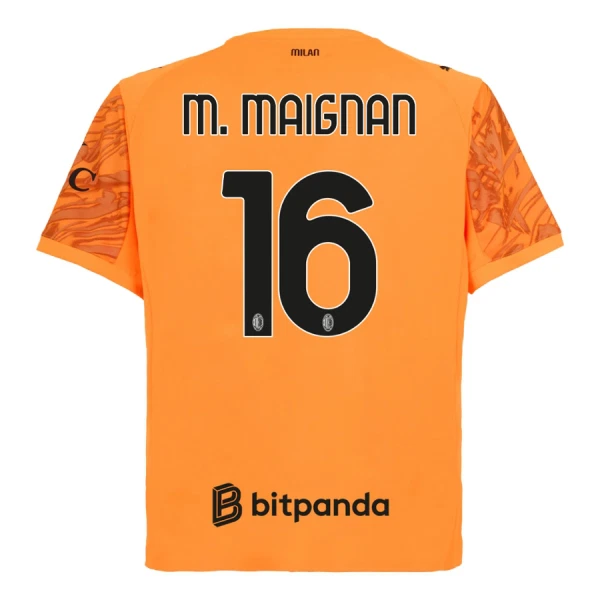 AC Milan M. Maignan 16 Maalivahdin Paita 2025/26 Oranssi