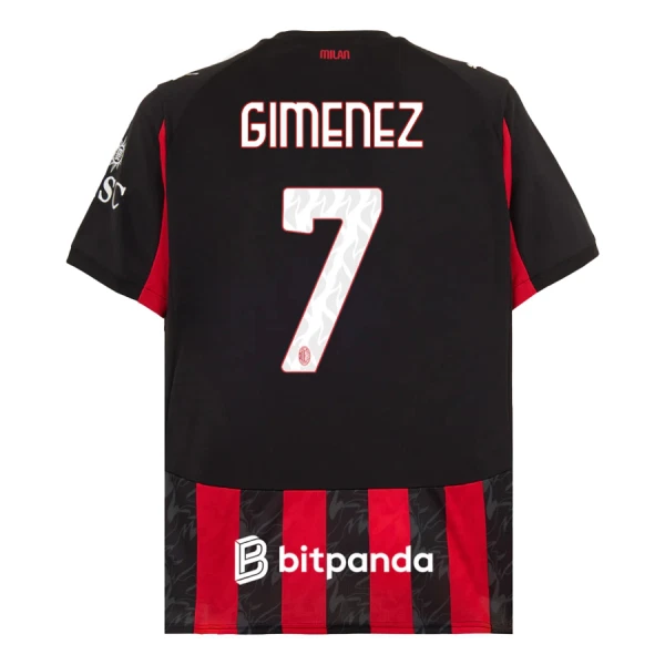 AC Milan Santiago Gimenez 7 Kotipaita 2025/26 AC Milan Santiago Gimenez 7 Kotipaita 2025/26